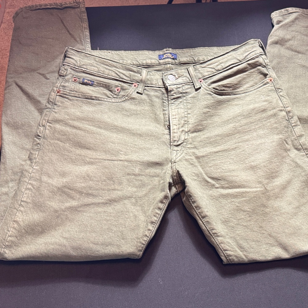 Polo by Ralph Lauren Olive Slim Men Jeans